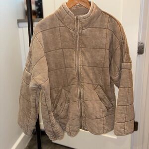 Forever 21 Tan Quilted Jacket FP dupe